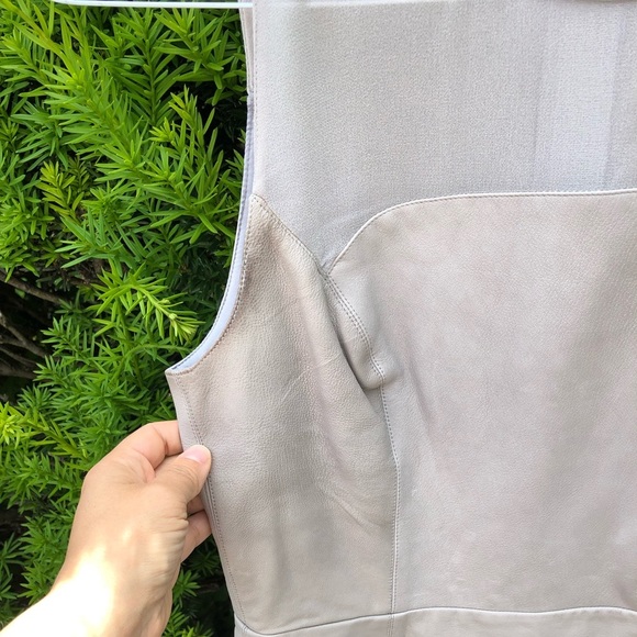 SACHIN & BABI**US 4**Soft Gray Leather Dress**EUC - Picture 4 of 8